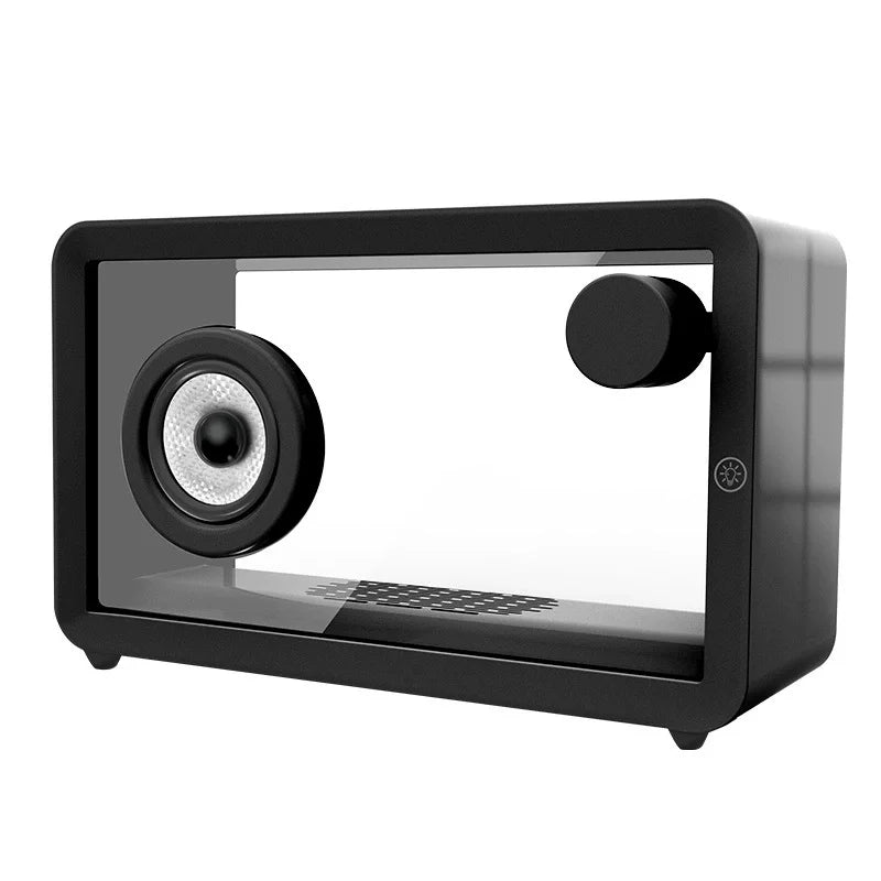 GlowBox: Transparent Bluetooth Speaker with Lights - Featured Mart