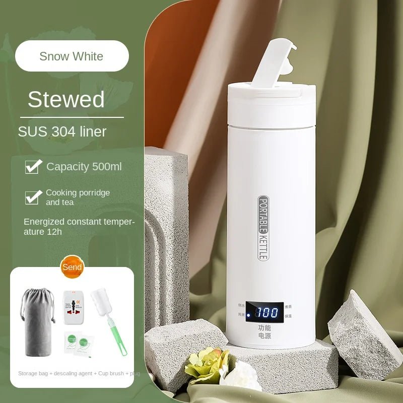 Portable Electric Kettle & Thermal Cup – 500ML - Featured Mart