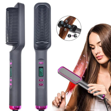 Professional Multifunctional Negative Ion Electric Hot Comb Straightener - Featured Mart