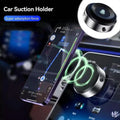 2-in-1 Magnetic Wireless Car Charger with Dual-Sided Rotation & Vacuum Suction Featured Mart