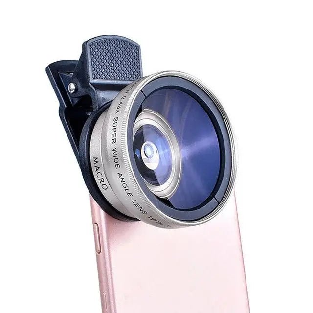 2 - in - 1 Mobile Lens: 0.45X Wide Angle & 12.5X Macro HD for iPhone & Android - Featured Mart