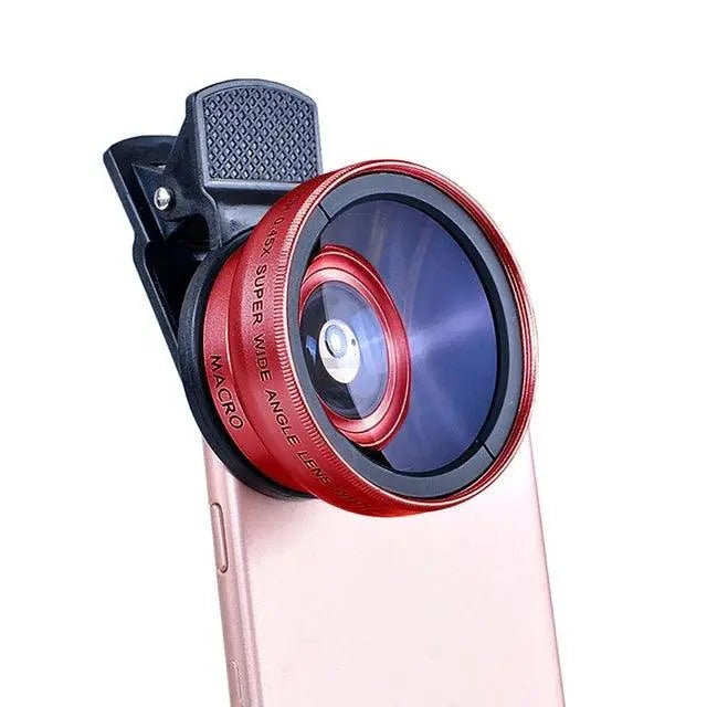 2 - in - 1 Mobile Lens: 0.45X Wide Angle & 12.5X Macro HD for iPhone & Android - Featured Mart