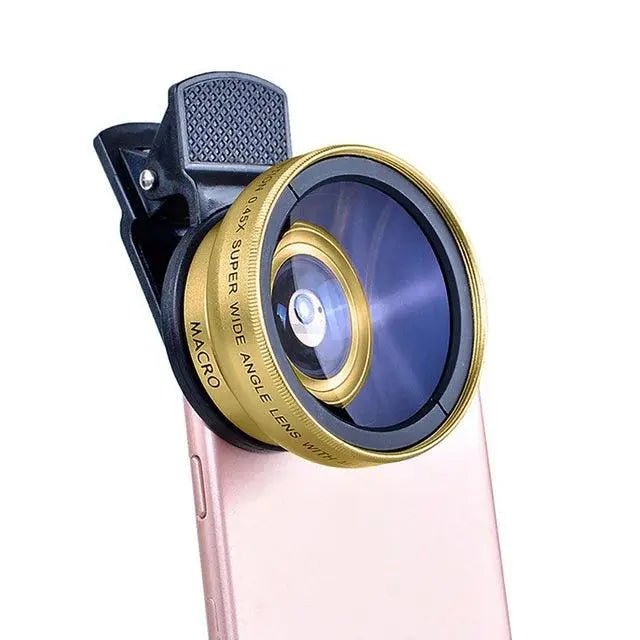 2 - in - 1 Mobile Lens: 0.45X Wide Angle & 12.5X Macro HD for iPhone & Android - Featured Mart
