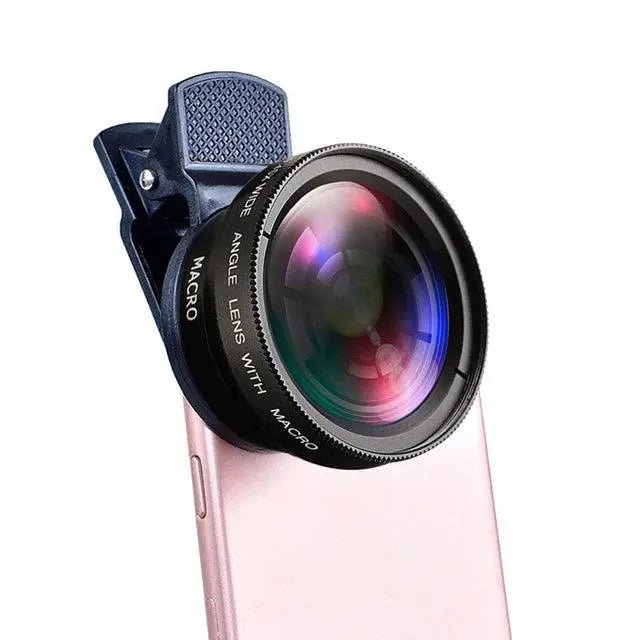 2 - in - 1 Mobile Lens: 0.45X Wide Angle & 12.5X Macro HD for iPhone & Android - Featured Mart