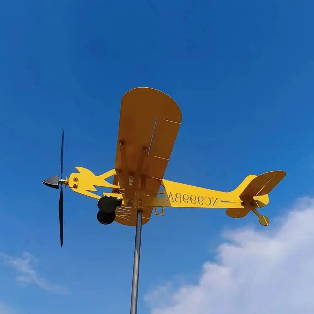 3D Airplane Windmill Weathervane - Featured Mart