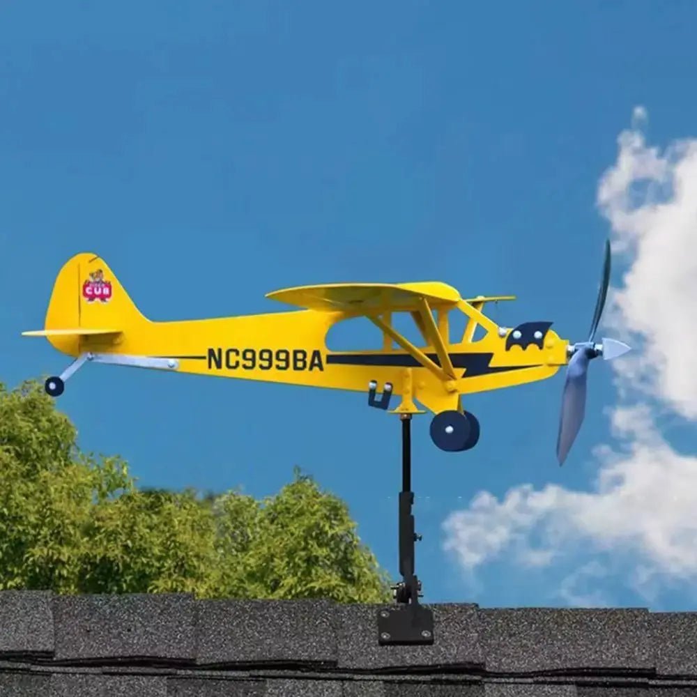3D Airplane Windmill Weathervane - Featured Mart
