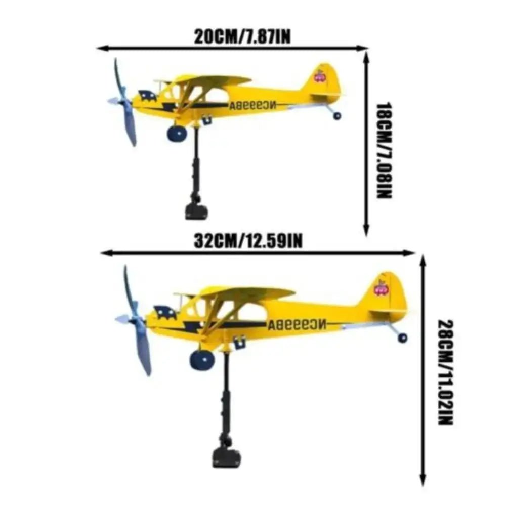 3D Airplane Windmill Weathervane - Featured Mart