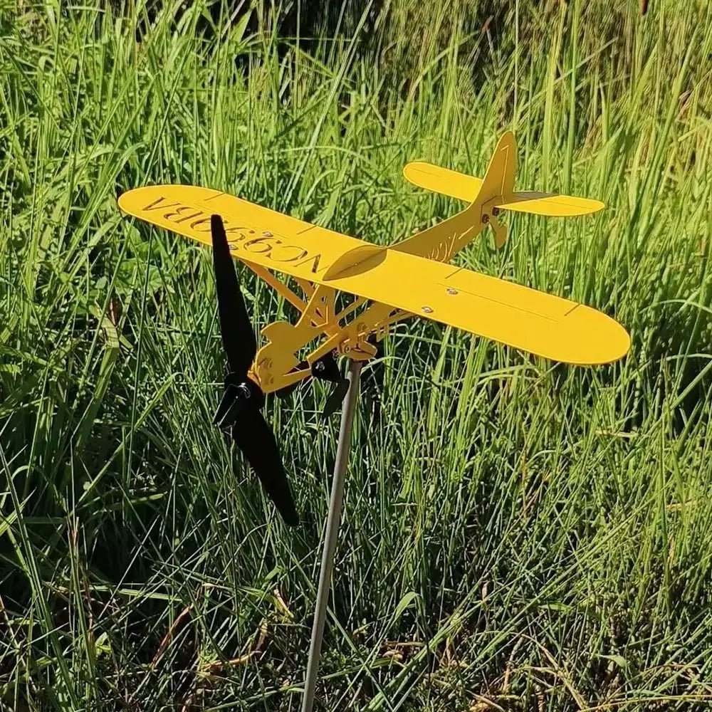 3D Airplane Windmill Weathervane - Featured Mart