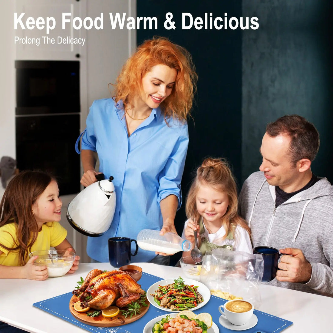 Foldable Multifunctional Food Warming Mat Featured Mart