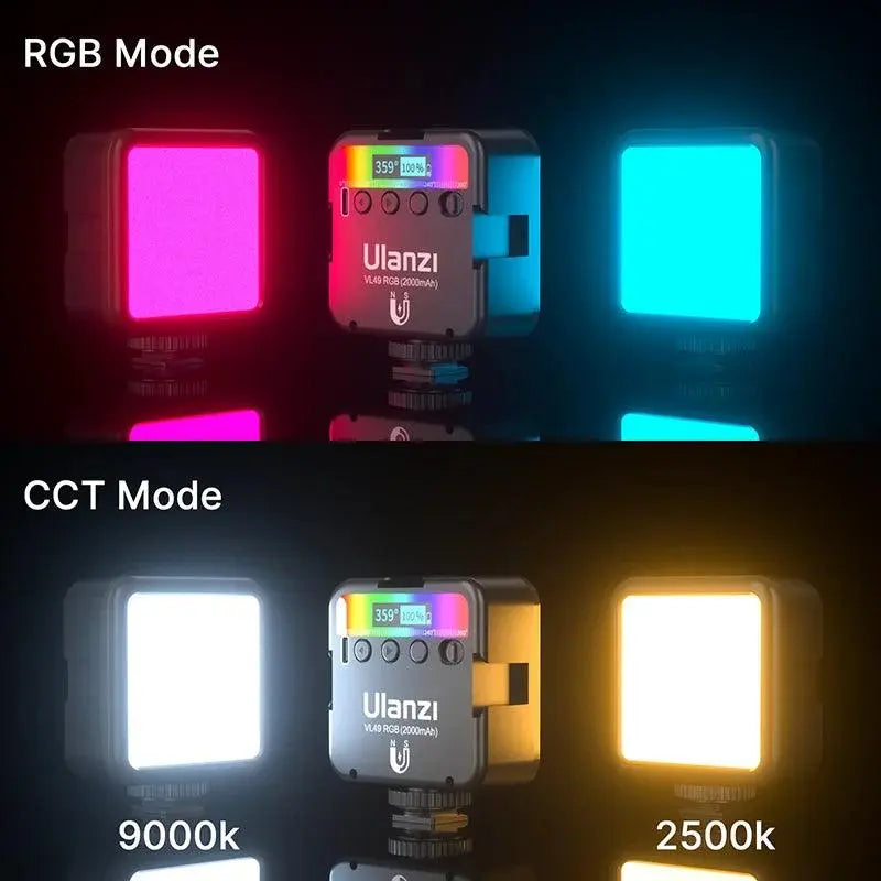 Full Color RGB LED Magnetic Mini Fill Light Featured Mart