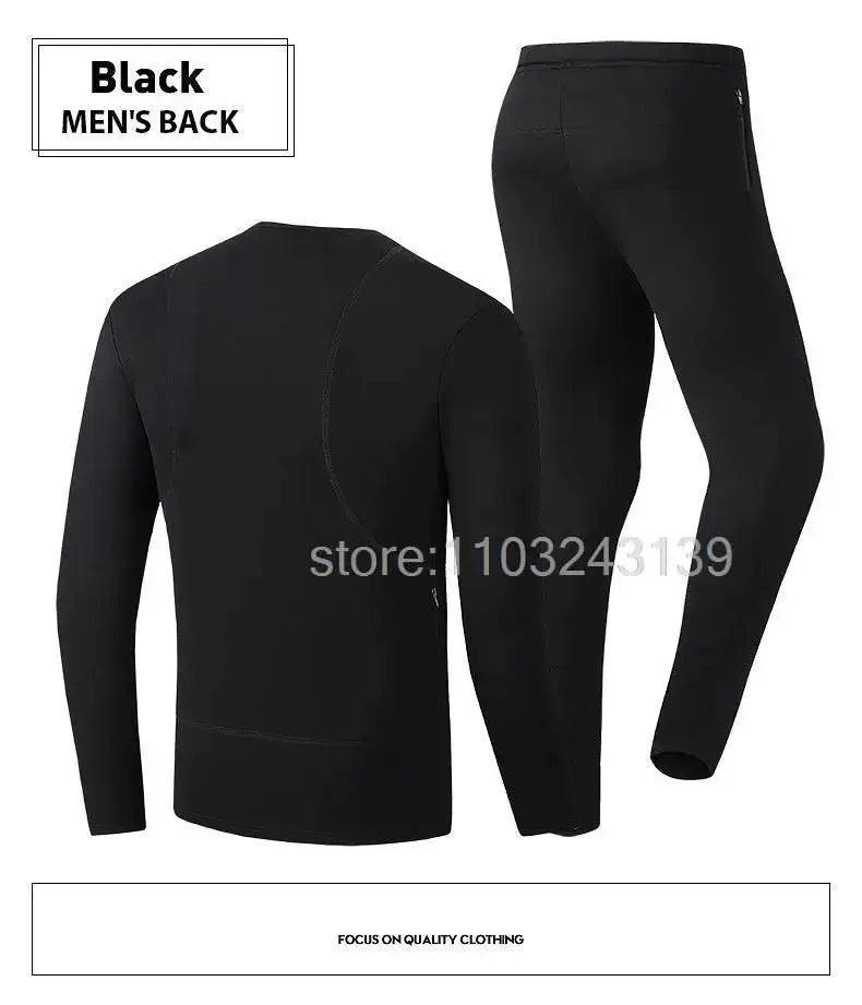 Men’s Winter Heated Thermal Jacket & Pants USB Electric Skiwear Featured Mart