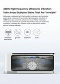 Professional Ultrasonic Cleaner 500ML —High-frequency Vibrations for Deep Cleaning Glasses, Jewelry & More Featured Mart