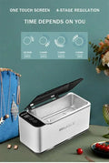 Professional Ultrasonic Cleaner 500ML —High-frequency Vibrations for Deep Cleaning Glasses, Jewelry & More Featured Mart