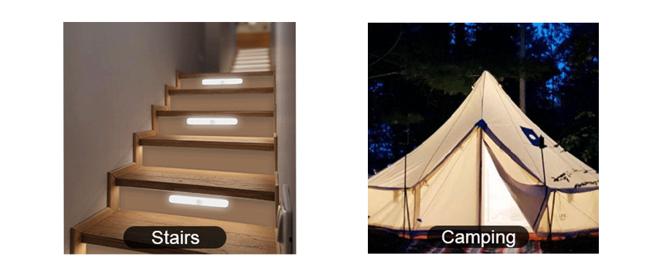 Motion Sensor LED Cabinet Light – 60 LEDs, Touch Control, Wireless & Rechargeable