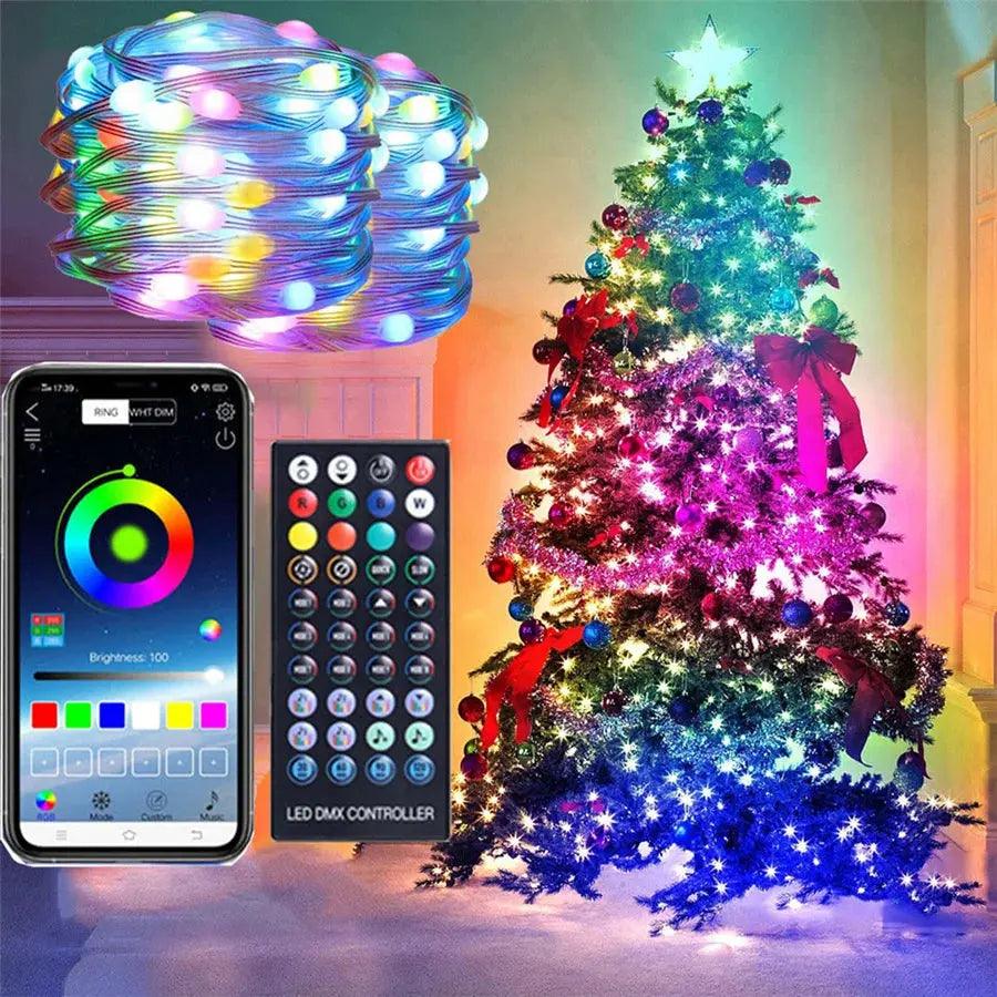 Smart App Control Christmas Tree String Light Featured Mart