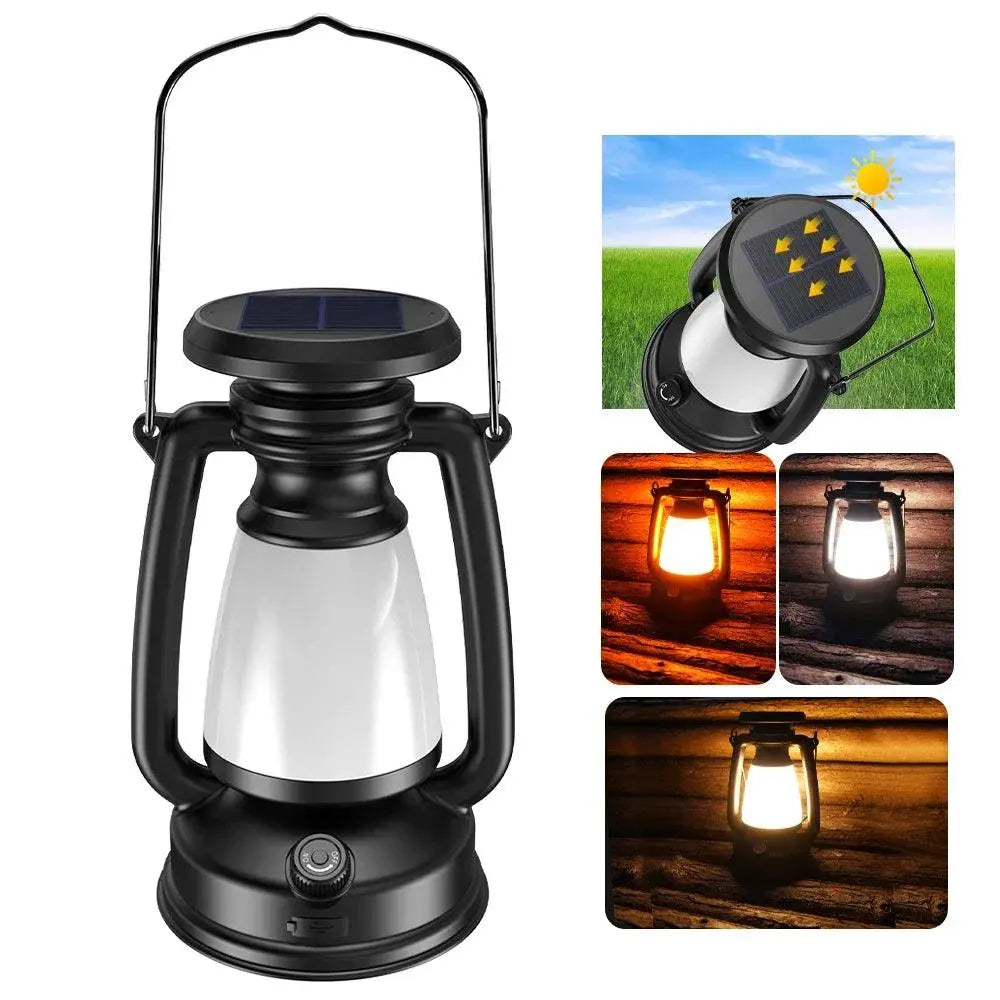 Solar Rechargeable Portable Camping Light Featured Mart