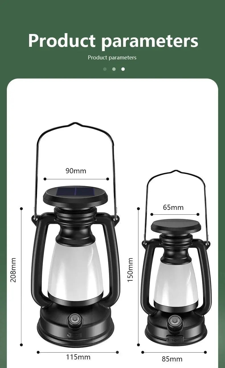 Solar Rechargeable Portable Camping Light Featured Mart