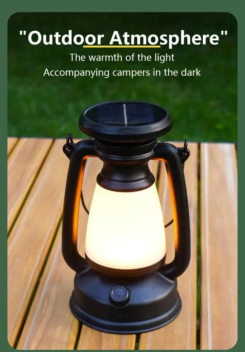 Solar Rechargeable Portable Camping Light Featured Mart