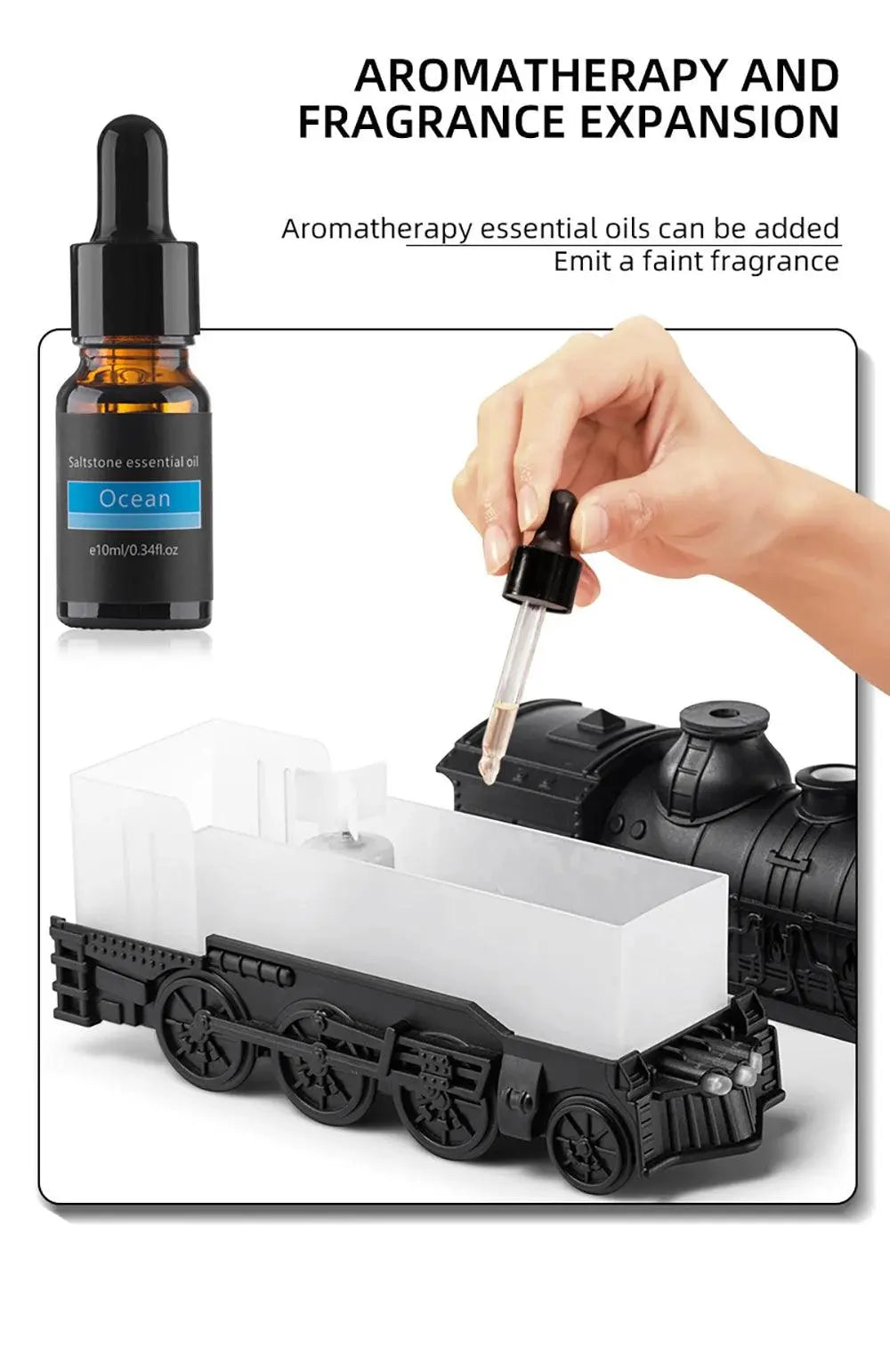 Train Essential Oil Aroma Humidifier Featured Mart