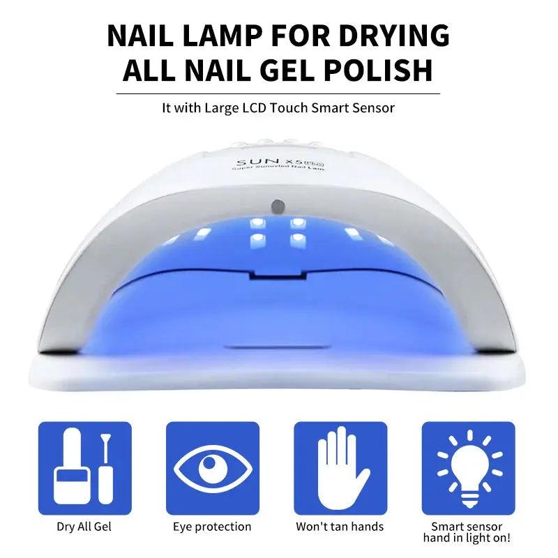 UV LED Nail Dryer Lamp for Gel Polish, Professional Manicure Equipment Featured Mart