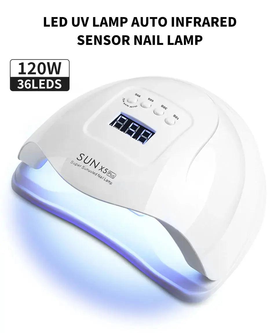 UV LED Nail Dryer Lamp for Gel Polish, Professional Manicure Equipment Featured Mart