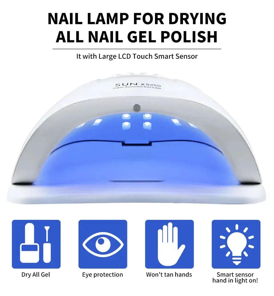 UV LED Nail Dryer Lamp for Gel Polish, Professional Manicure Equipment Featured Mart