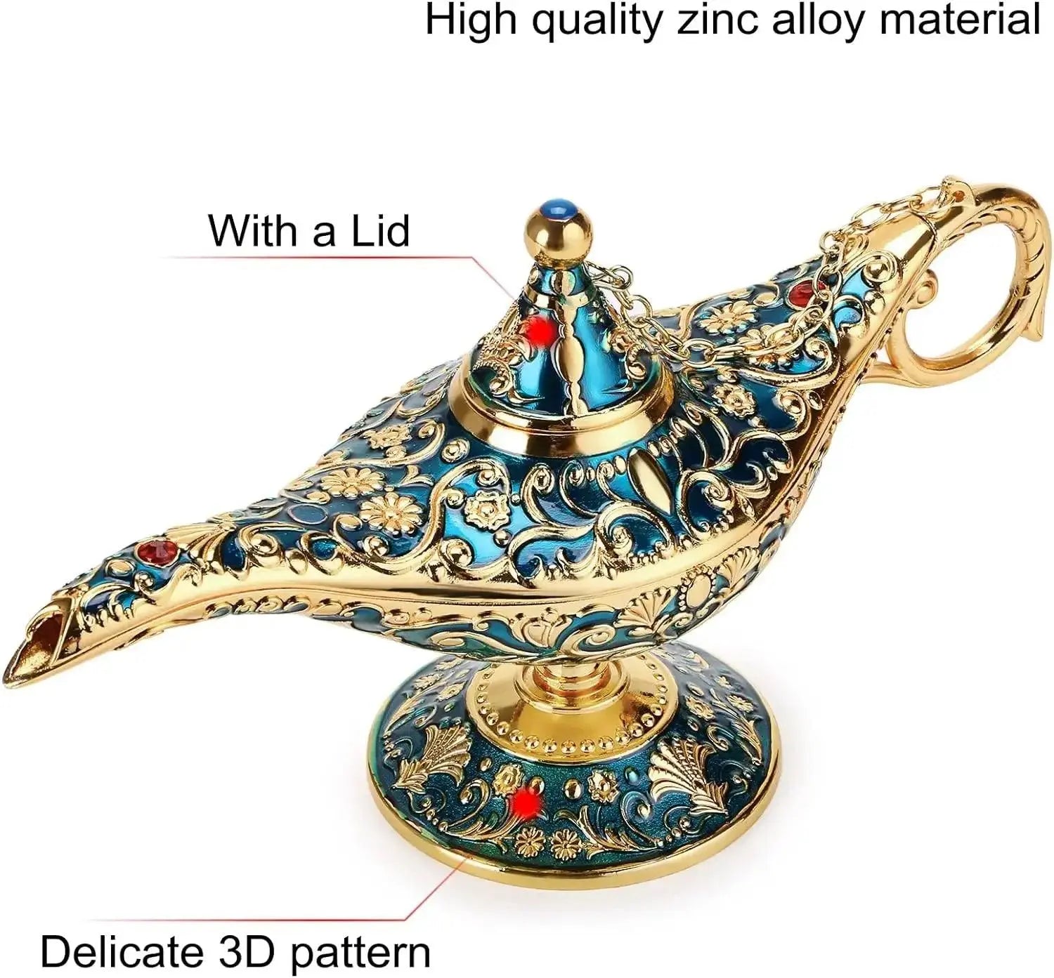 Vintage Magical Legend Aladdin Genie Lamp Featured Mart