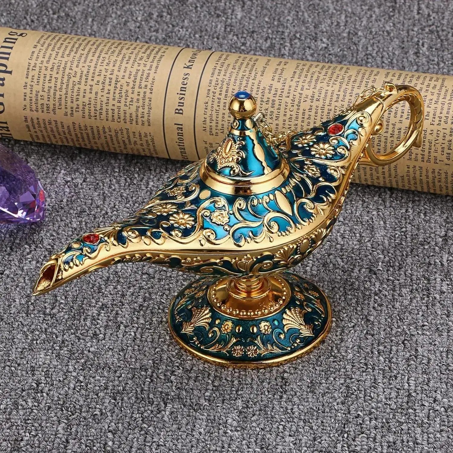 Vintage Magical Legend Aladdin Genie Lamp Featured Mart