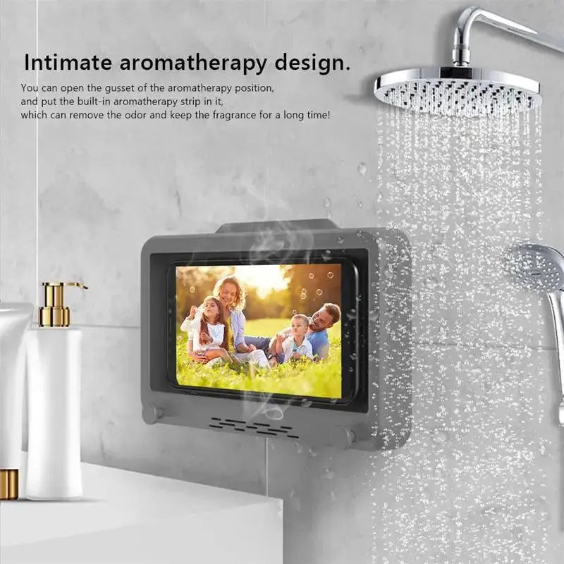 Waterproof Rotating Bathroom Phone Holder Featured Mart