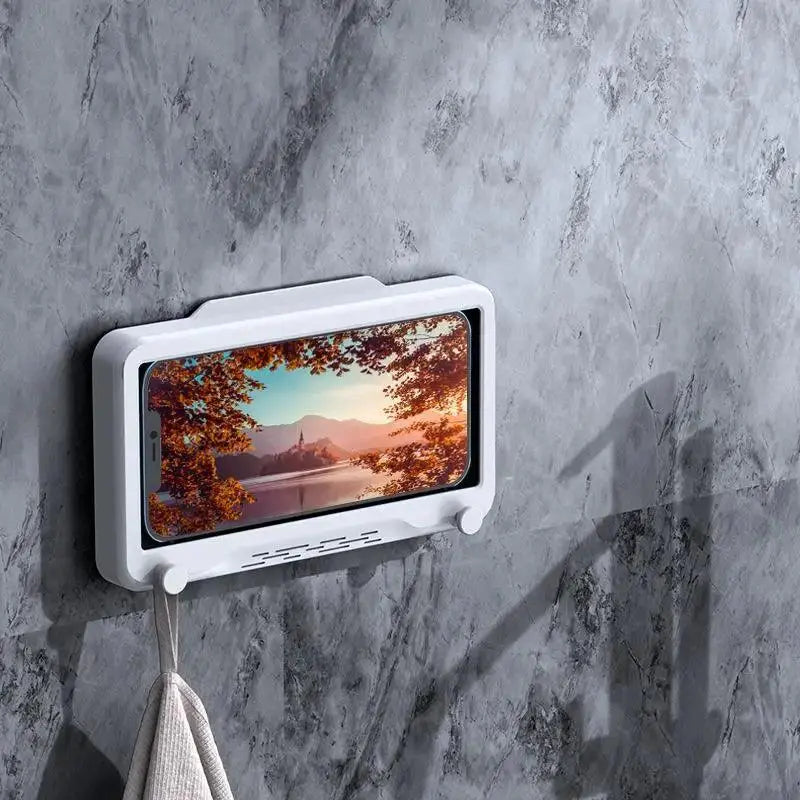 Waterproof Rotating Bathroom Phone Holder Featured Mart