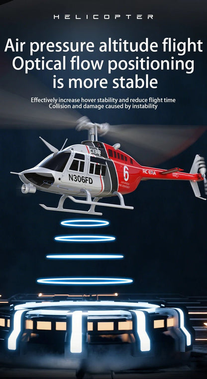 C138 RC Bell 206 Helicopter – 1:36 Scale, Altitude Hold, 6 - Axis Gyro - Featured Mart