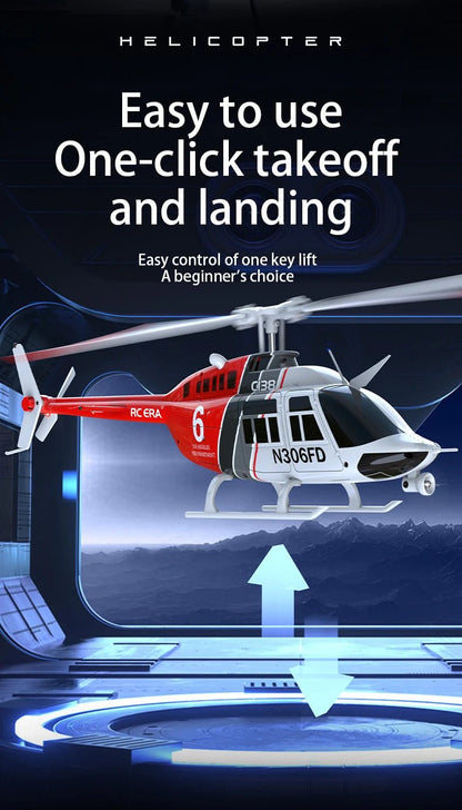 C138 RC Bell 206 Helicopter – 1:36 Scale, Altitude Hold, 6 - Axis Gyro - Featured Mart