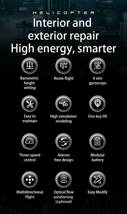 C138 RC Bell 206 Helicopter – 1:36 Scale, Altitude Hold, 6 - Axis Gyro - Featured Mart