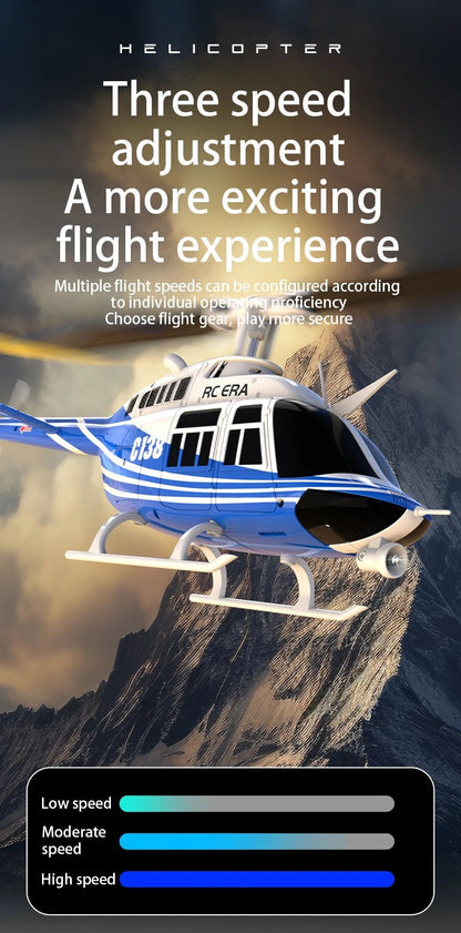 C138 RC Bell 206 Helicopter – 1:36 Scale, Altitude Hold, 6 - Axis Gyro - Featured Mart