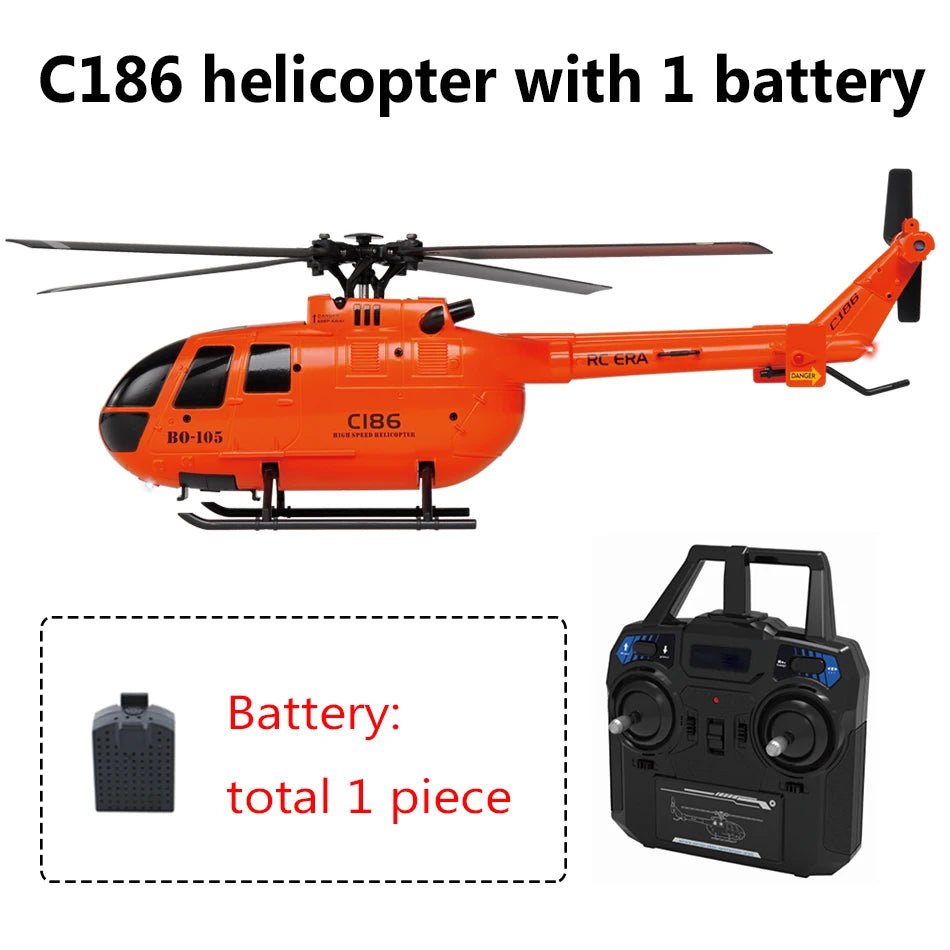 C186 Pro B105 RC Helicopter – 2.4G 6 - Axis Gyro Stabilized Remote Control Aircraft - Featured Mart