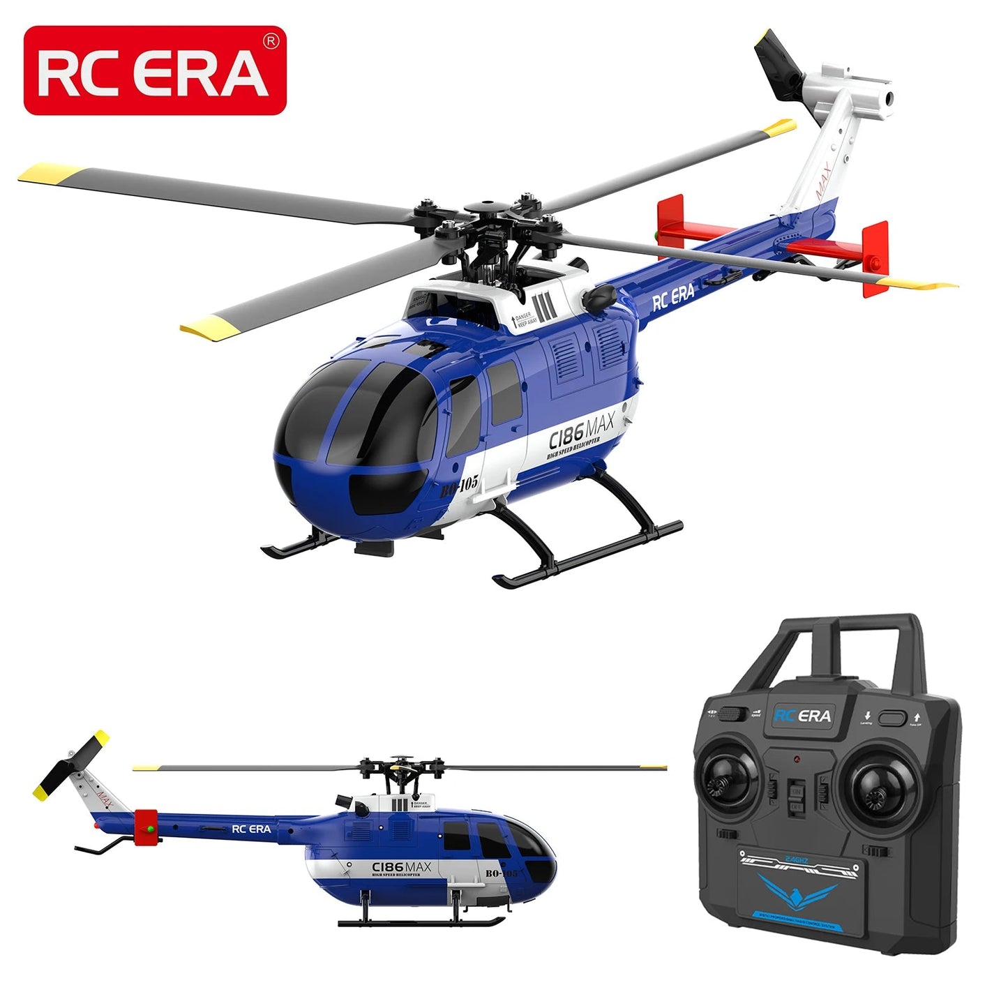 C186 Pro B105 RC Helicopter – 2.4G 6 - Axis Gyro Stabilized Remote Control Aircraft - Featured Mart