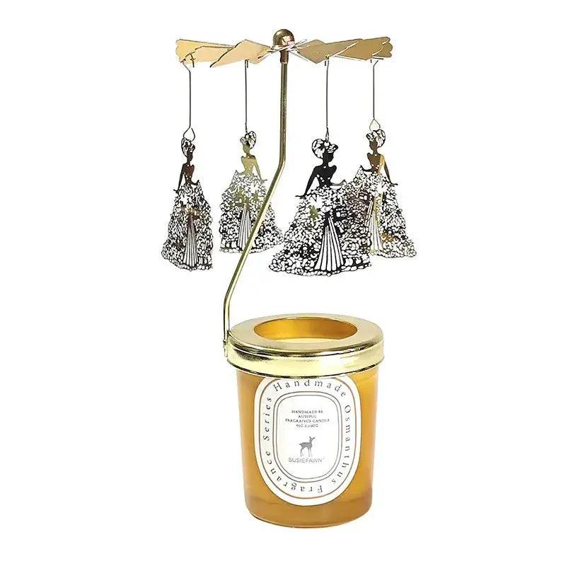 Carousel candlestick aromatherapy holder for ambience and decoration - Featured Mart