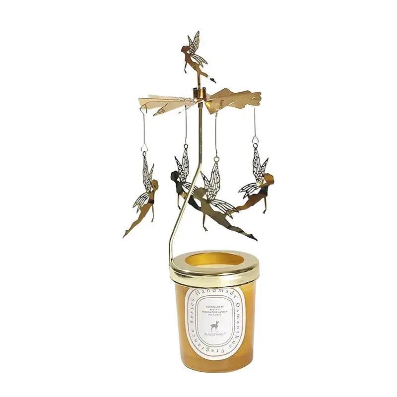 Carousel candlestick aromatherapy holder for ambience and decoration - Featured Mart