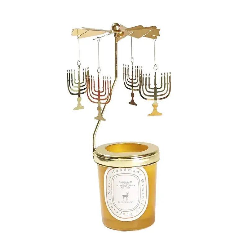 Carousel candlestick aromatherapy holder for ambience and decoration - Featured Mart