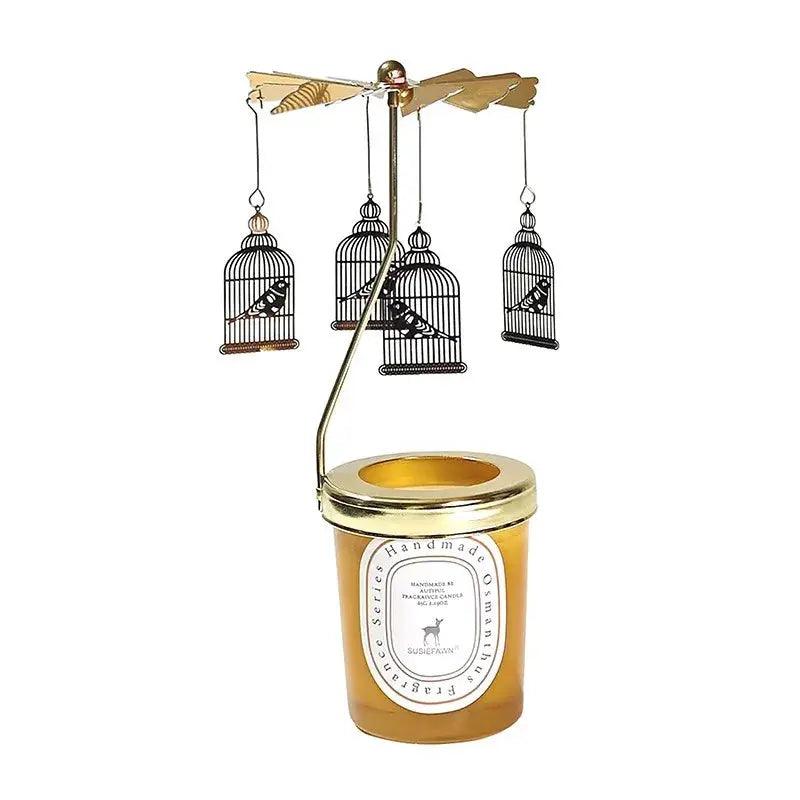 Carousel candlestick aromatherapy holder for ambience and decoration - Featured Mart
