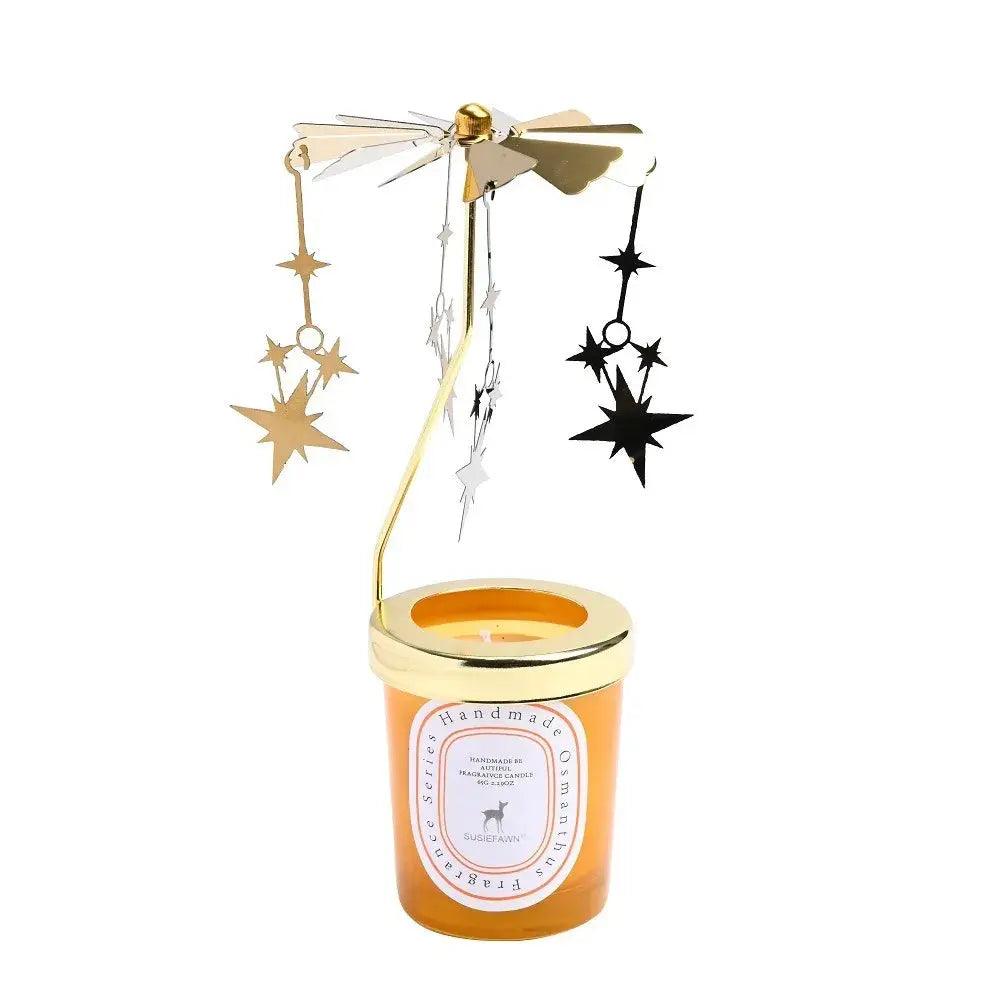 Carousel candlestick aromatherapy holder for ambience and decoration - Featured Mart