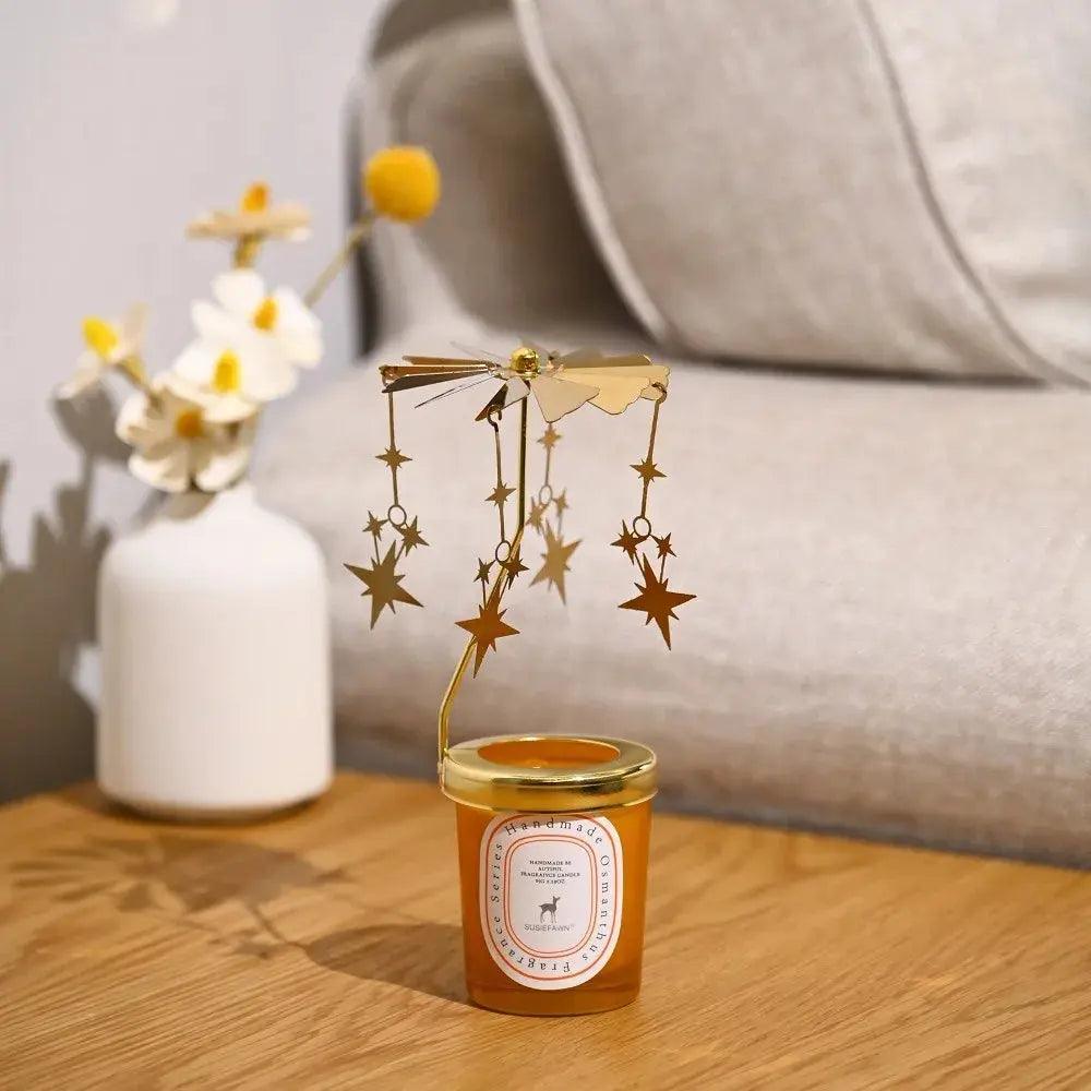 Carousel candlestick aromatherapy holder for ambience and decoration - Featured Mart