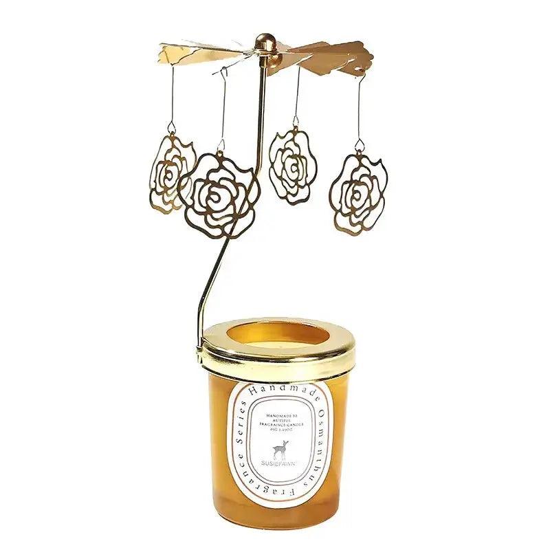 Carousel candlestick aromatherapy holder for ambience and decoration - Featured Mart