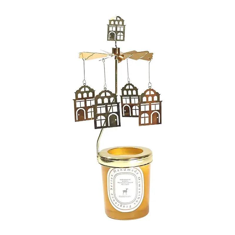 Carousel candlestick aromatherapy holder for ambience and decoration - Featured Mart