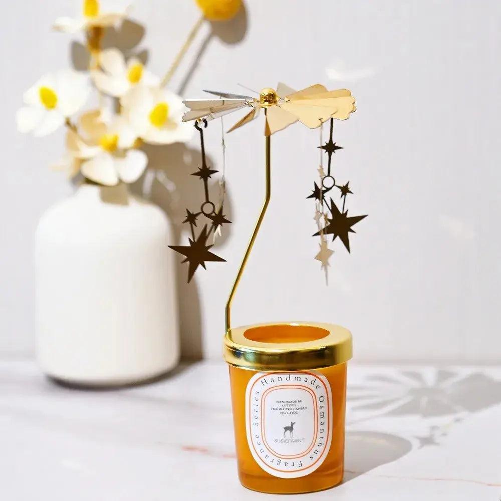 Carousel candlestick aromatherapy holder for ambience and decoration - Featured Mart
