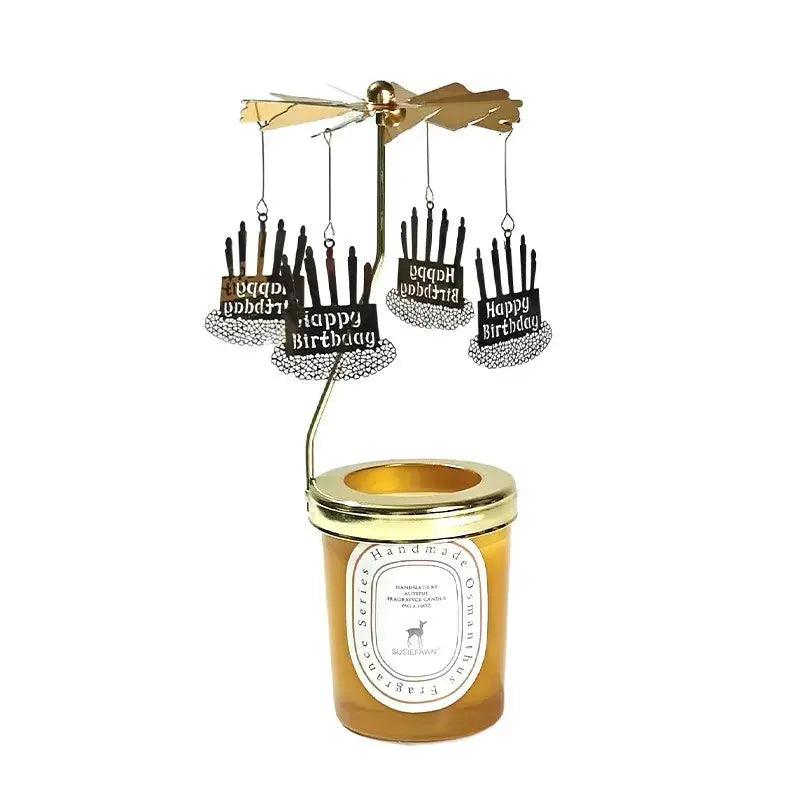 Carousel candlestick aromatherapy holder for ambience and decoration - Featured Mart