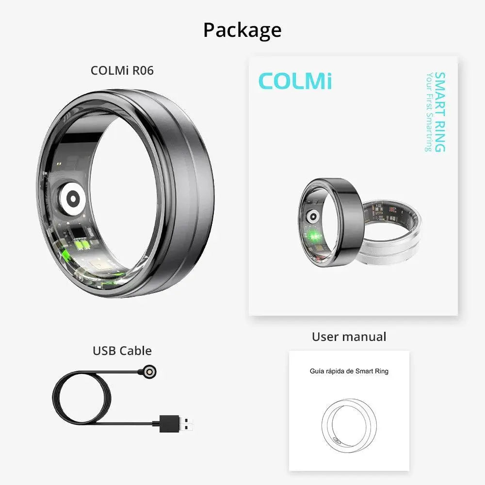 COLMI Smart Ring, Heart Rate & Oxygen Monitor, IP68, 5ATM, Multi - Sport - Featured Mart