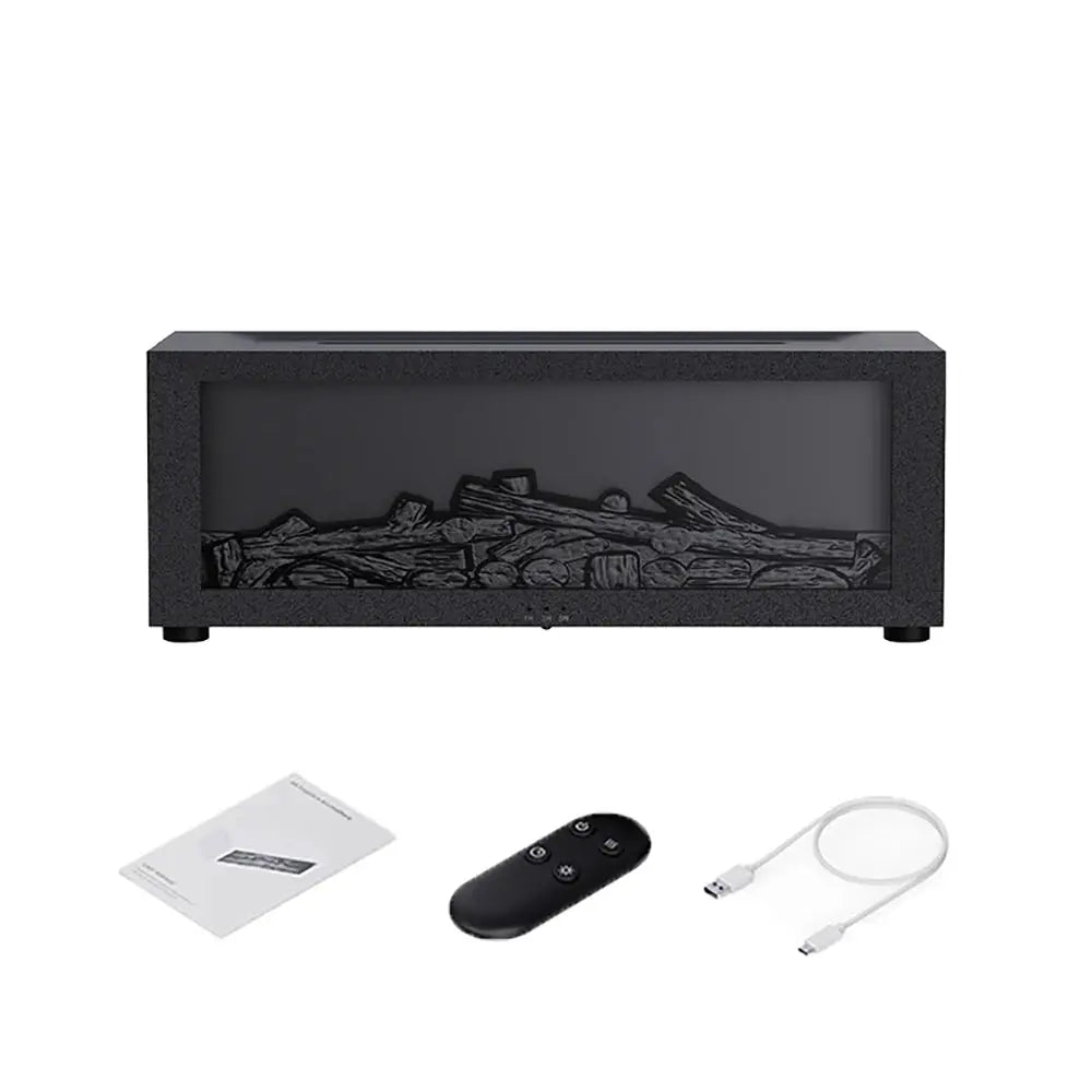 Cool Flame Aroma Essential Oil Humidifier with RGB Light & Remote - Featured Mart