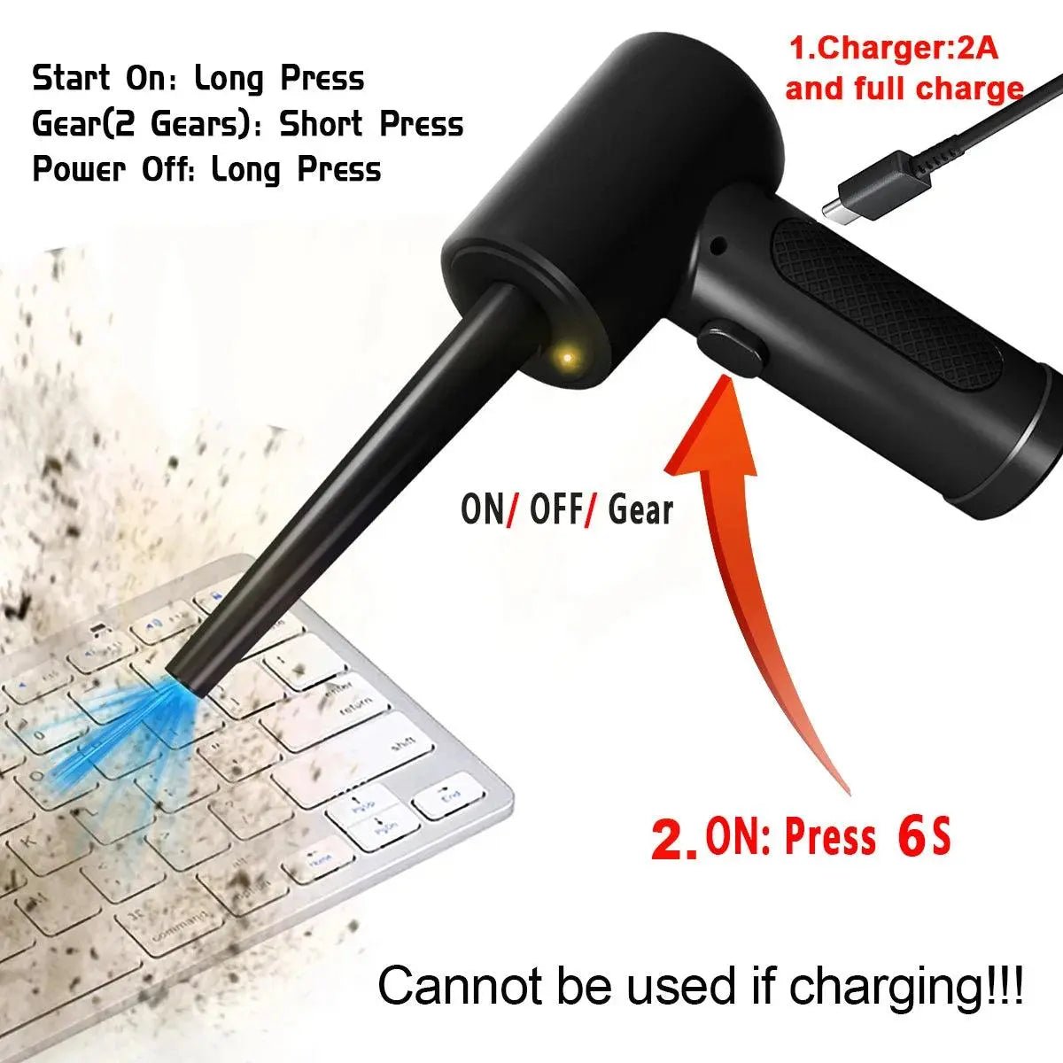 Cordless Air Duster - Featured Mart