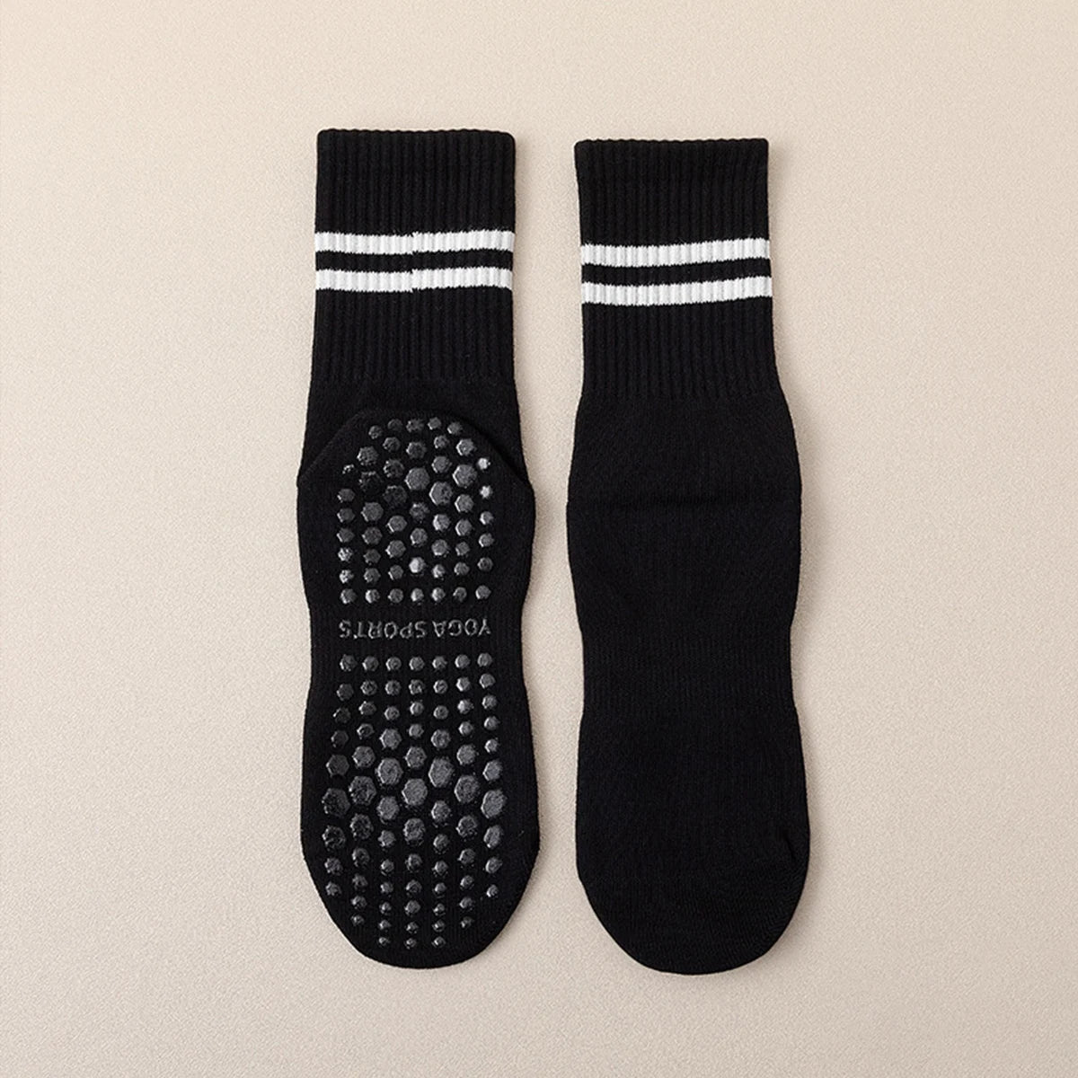 Cotton Non - Slip Yoga, Pilates & Fitness Socks with Silicone Grip - Featured Mart